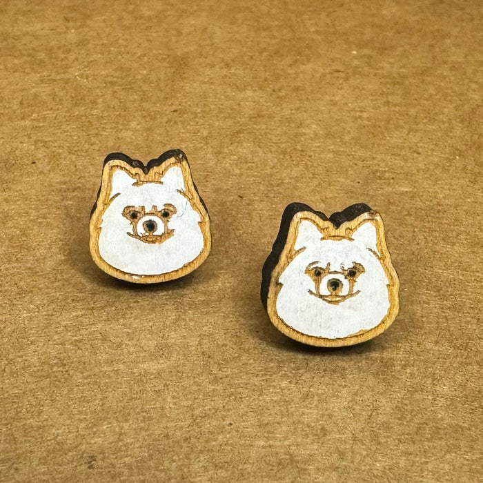 Pomeranian Post Earings