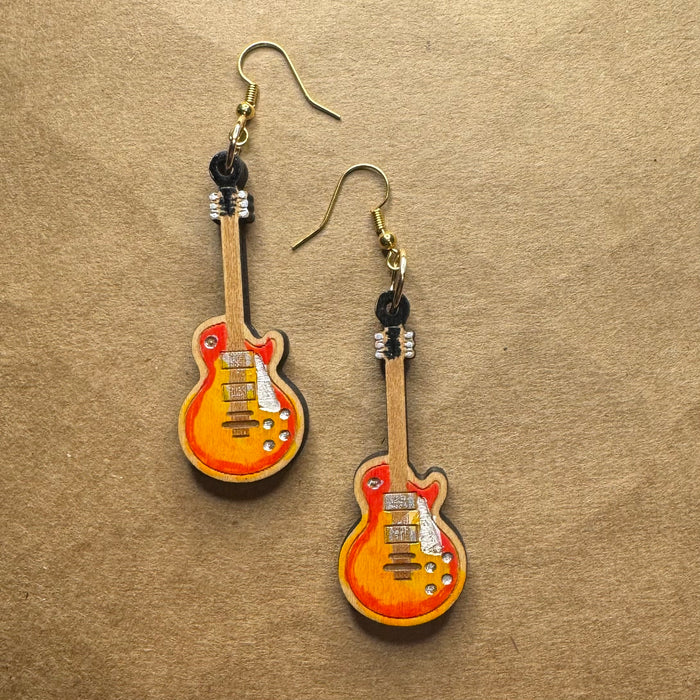 Orange and Red Electric Guitar Dangles